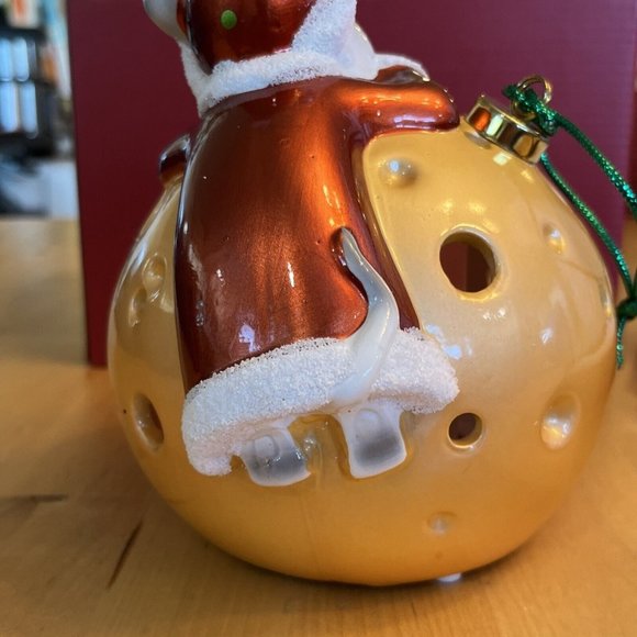 MOUSE LUMINARY Christmas Holiday Ornament WITH FLAMELESS CANDLE Tested Works - Picture 6 of 13